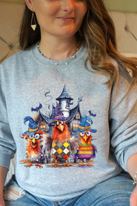 Spooky Halloween Chicken Sweatshirt