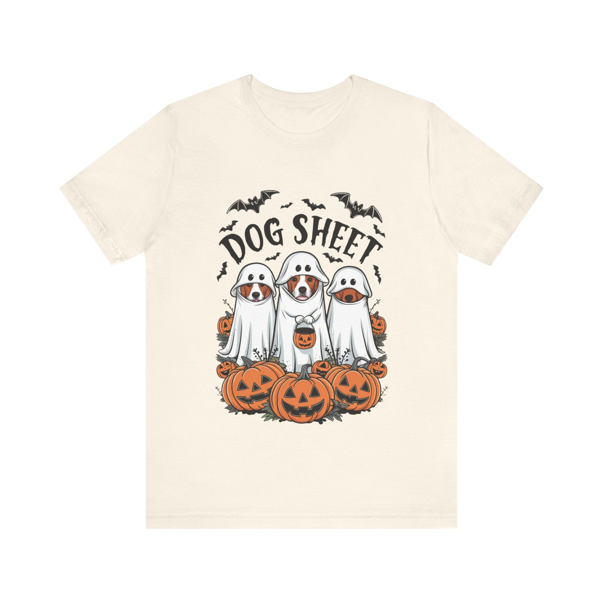 Spooky Halloween Dog Sheet Graphic Tee