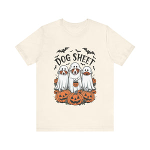 Spooky Halloween Dog Sheet Graphic Tee