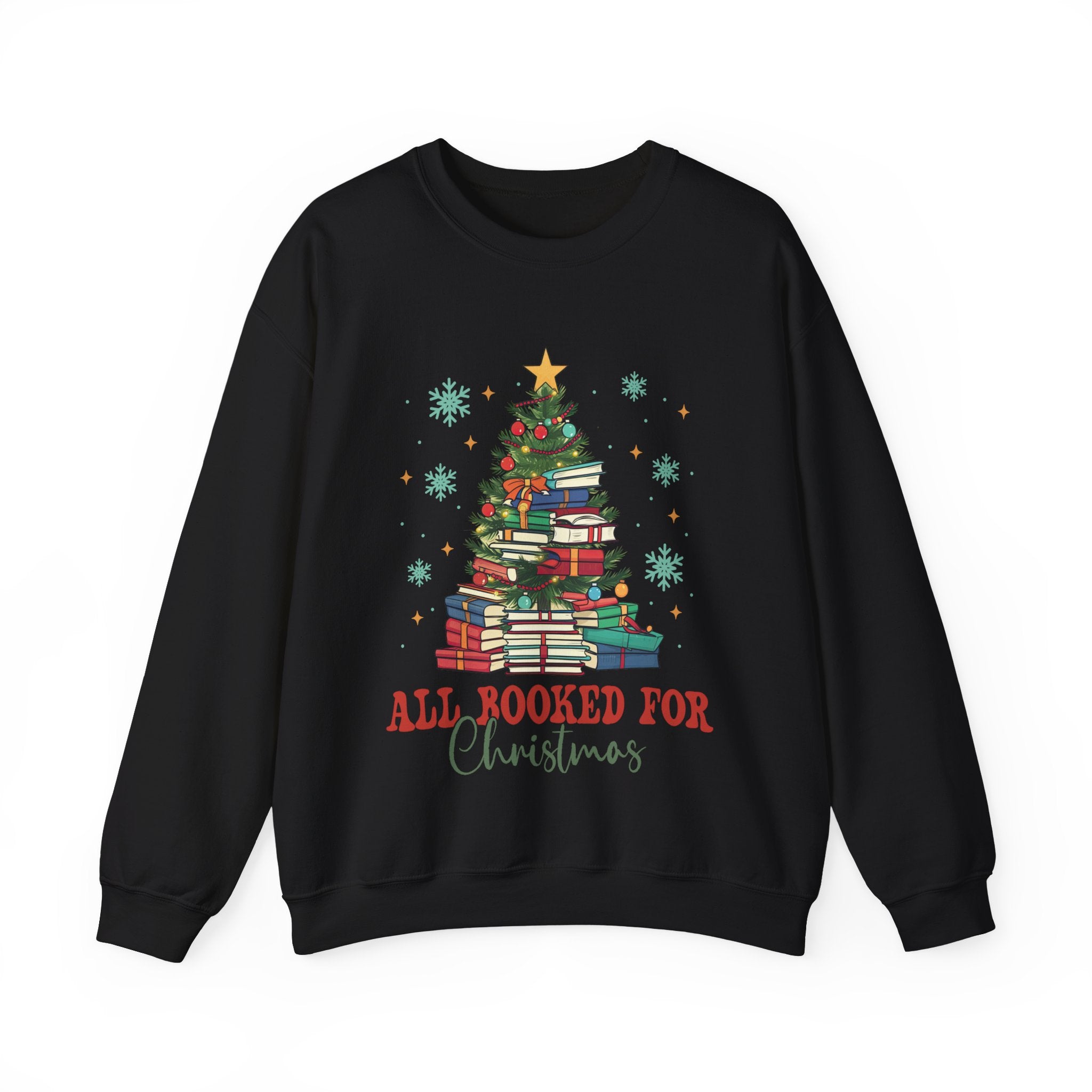 All Booked for Christmas Graphic Sweatshirt