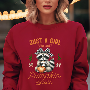 Just A Girl Who Loves Pumpkin Spice - Graphic Sweatshirt