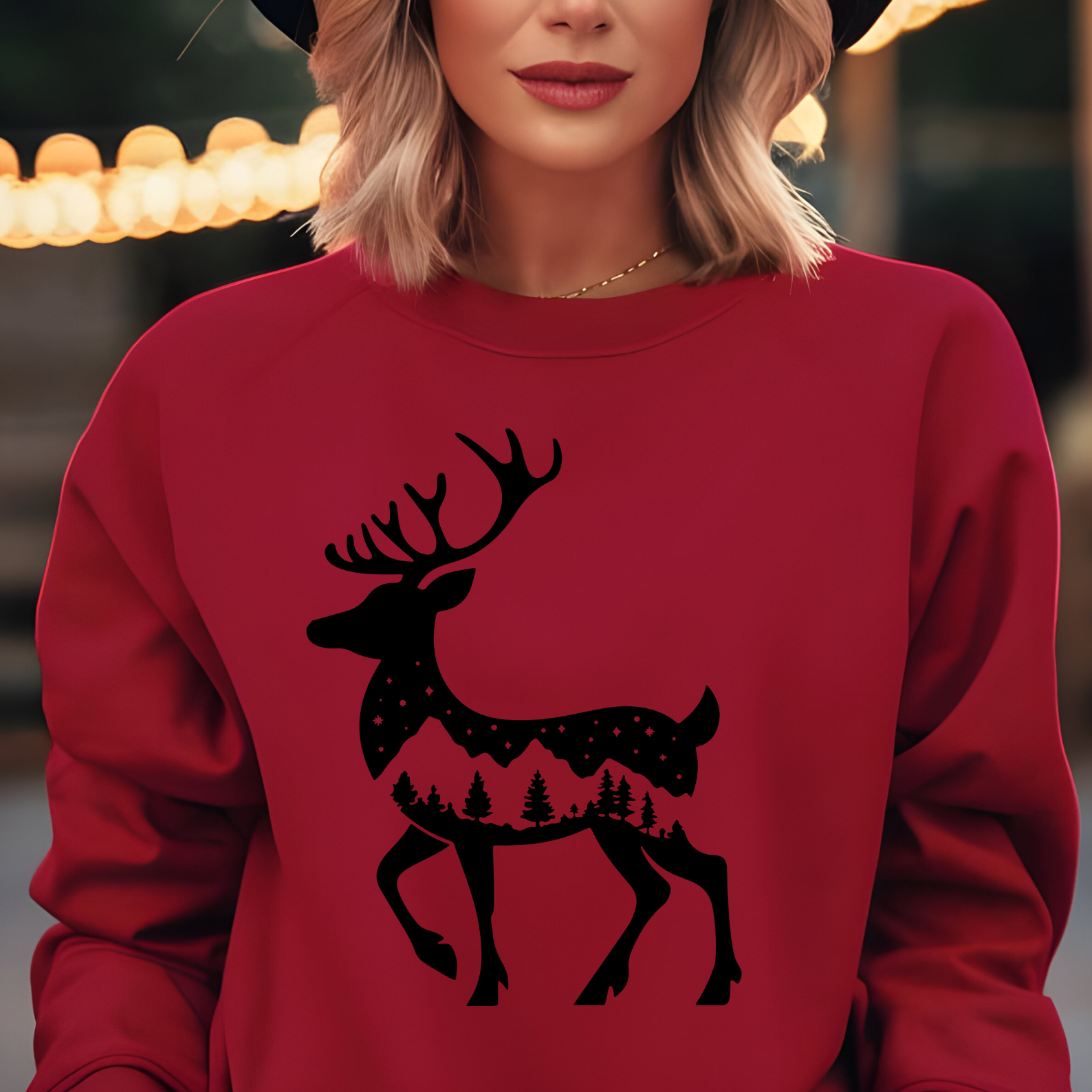 Winter Deer - Graphic Sweatshirt