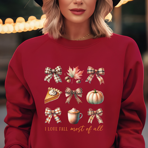 I Love Fall Most Of All - Graphic Sweatshirt