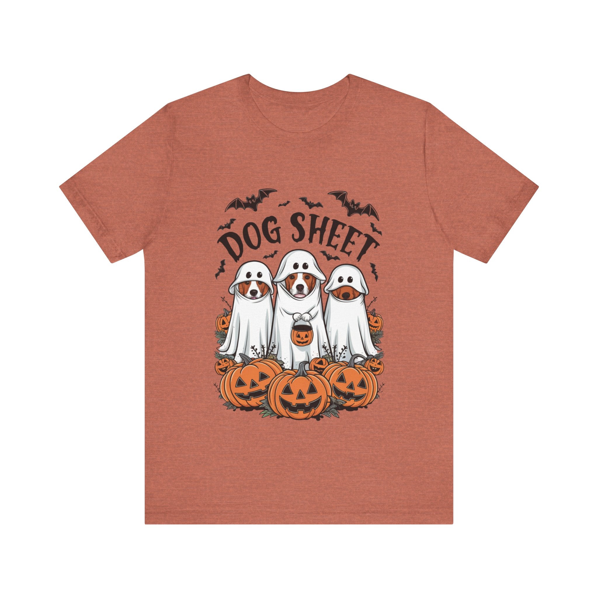 Spooky Halloween Dog Sheet Graphic Tee