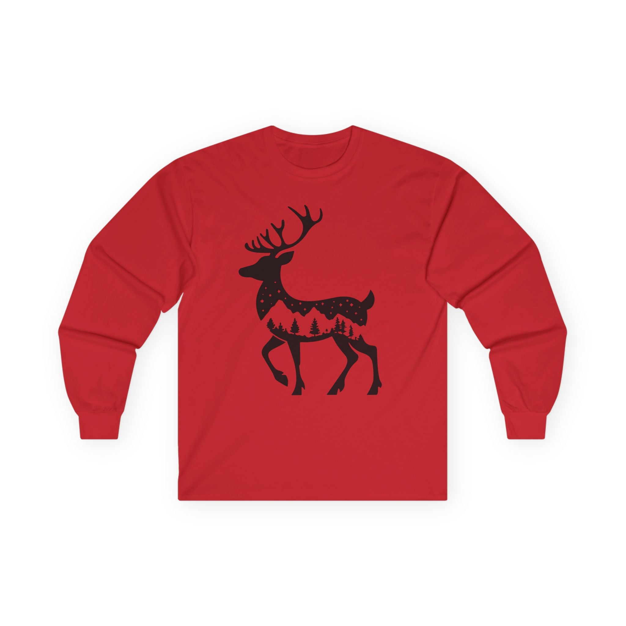 Winter Deer - Graphic Long Sleeve Tee