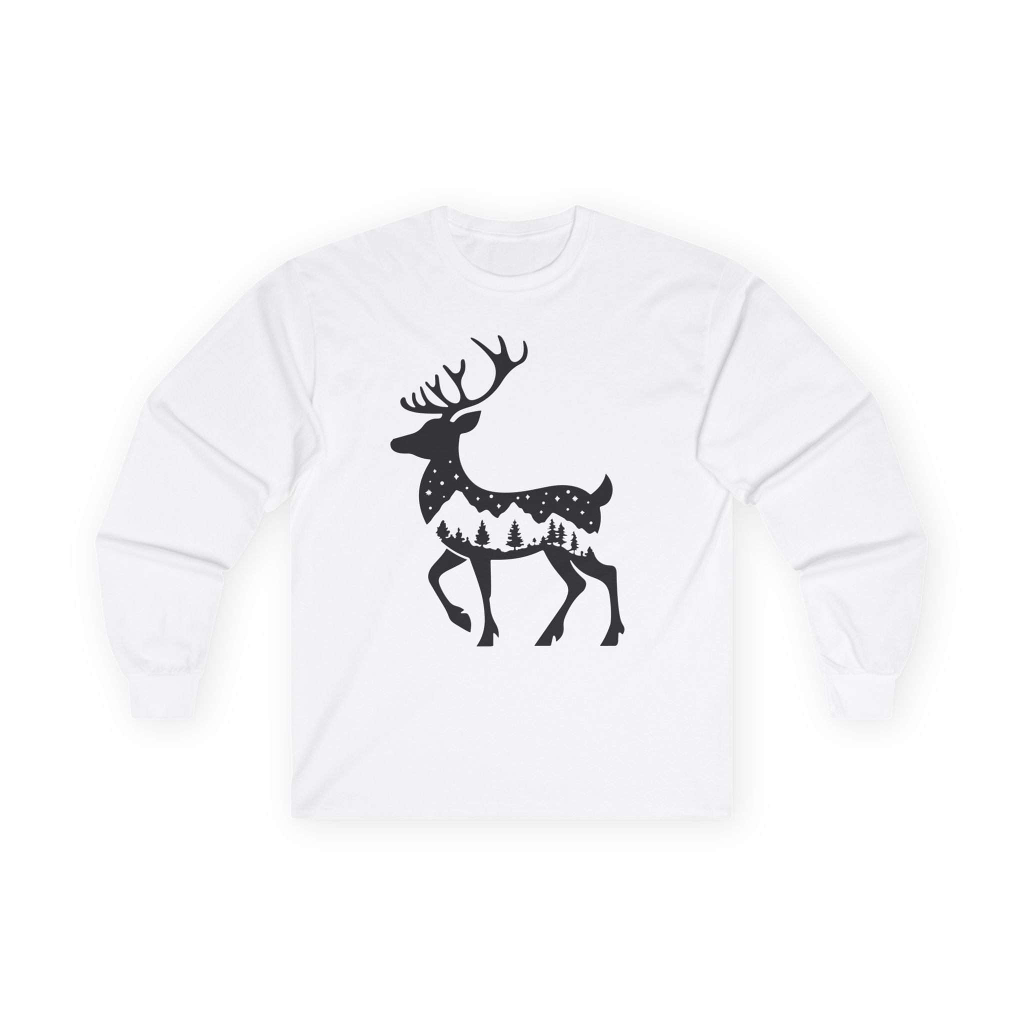Winter Deer - Graphic Long Sleeve Tee