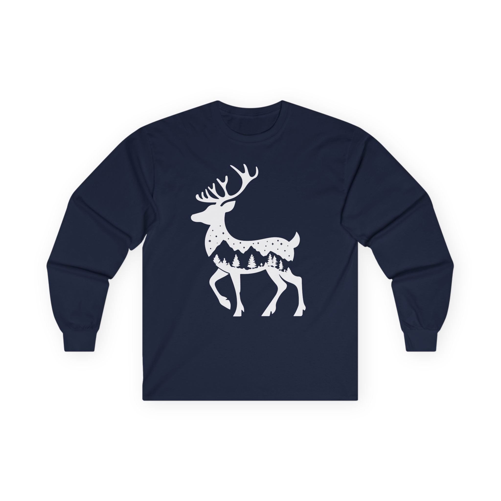 Winter Deer - Graphic Long Sleeve Tee