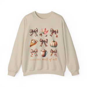 I Love Fall Most Of All - Graphic Sweatshirt