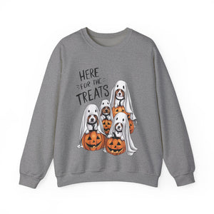 Here For The Treats Dog Halloween Sweatshirt