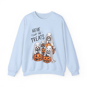 Here For The Treats Dog Halloween Sweatshirt