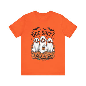 Spooky Halloween Dog Sheet Graphic Tee