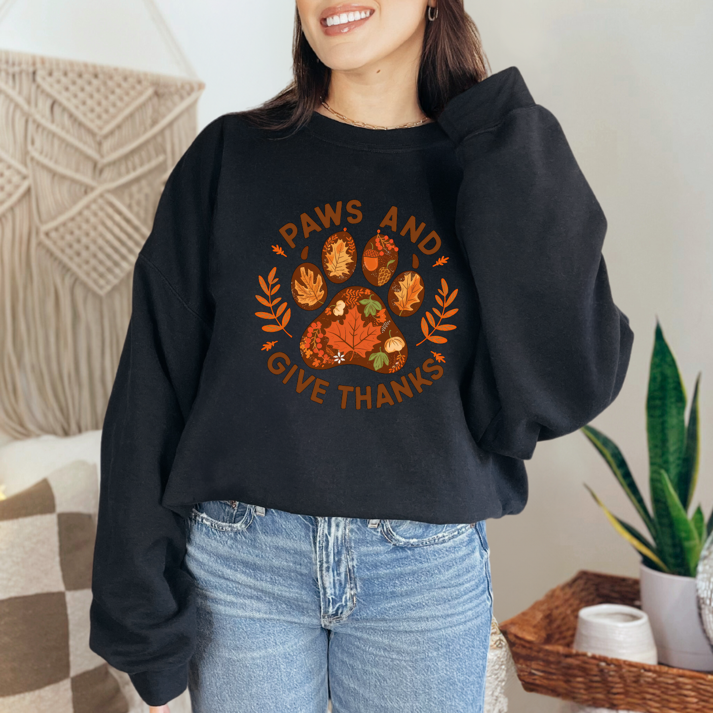 Paws And Give Thanks Sweatshirt
