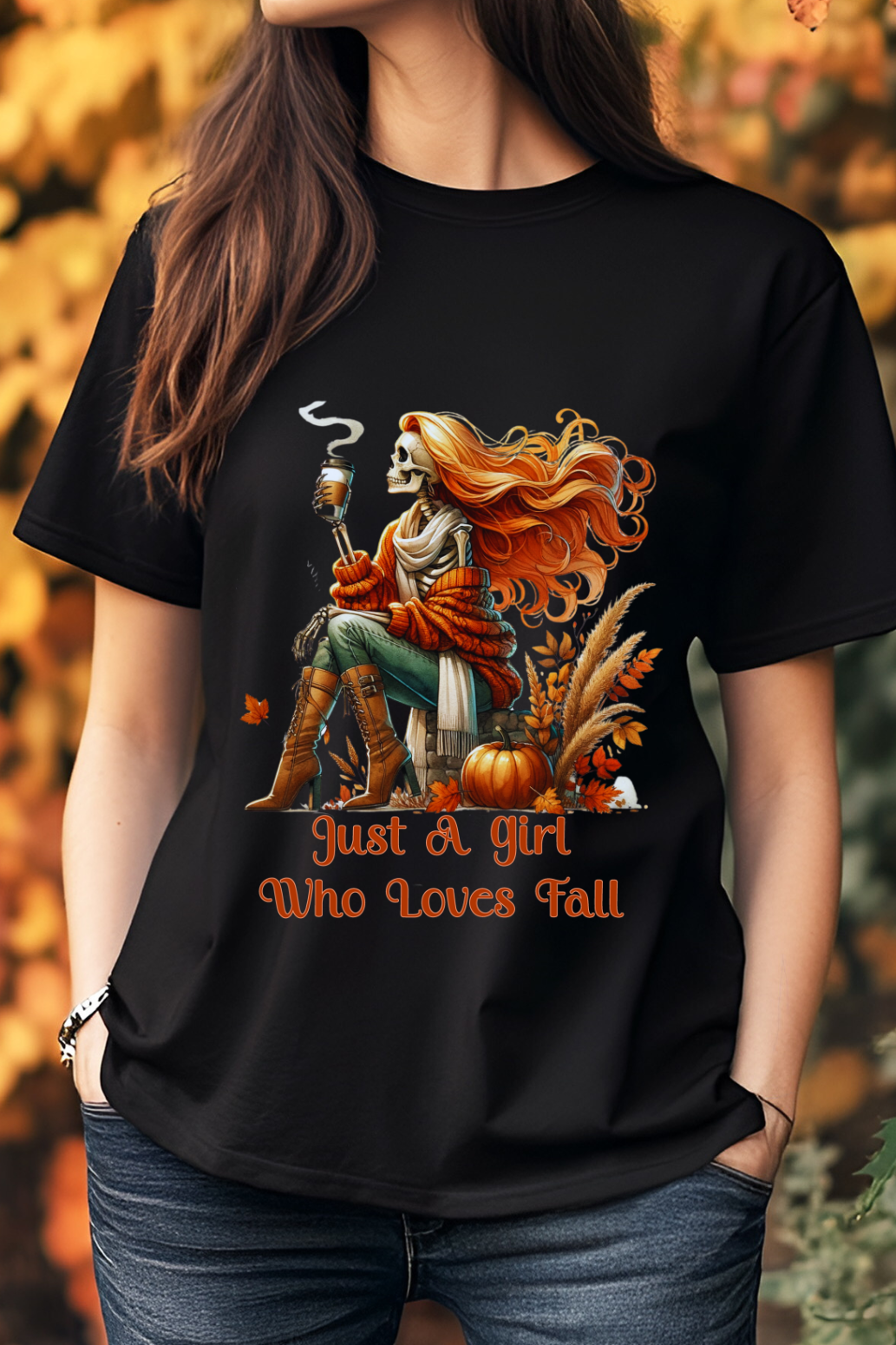 Just A Girl Who Loves Fall - Graphic Tee