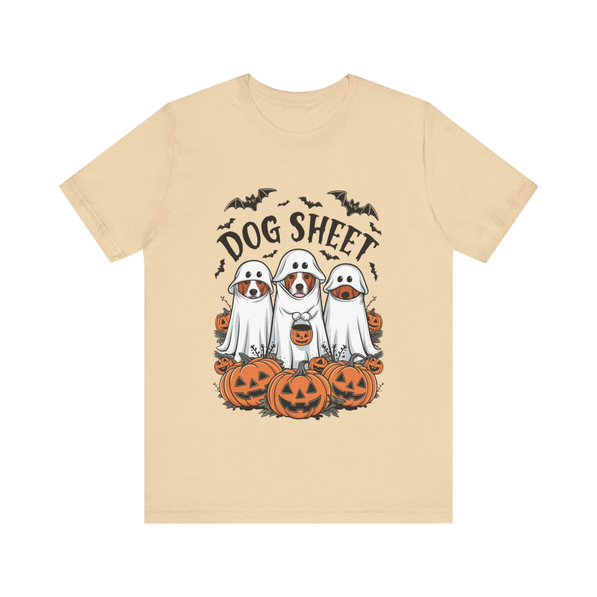 Spooky Halloween Dog Sheet Graphic Tee