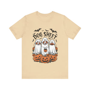 Spooky Halloween Dog Sheet Graphic Tee