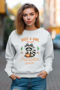 Just A Girl Who Loves Pumpkin Spice - Graphic Sweatshirt