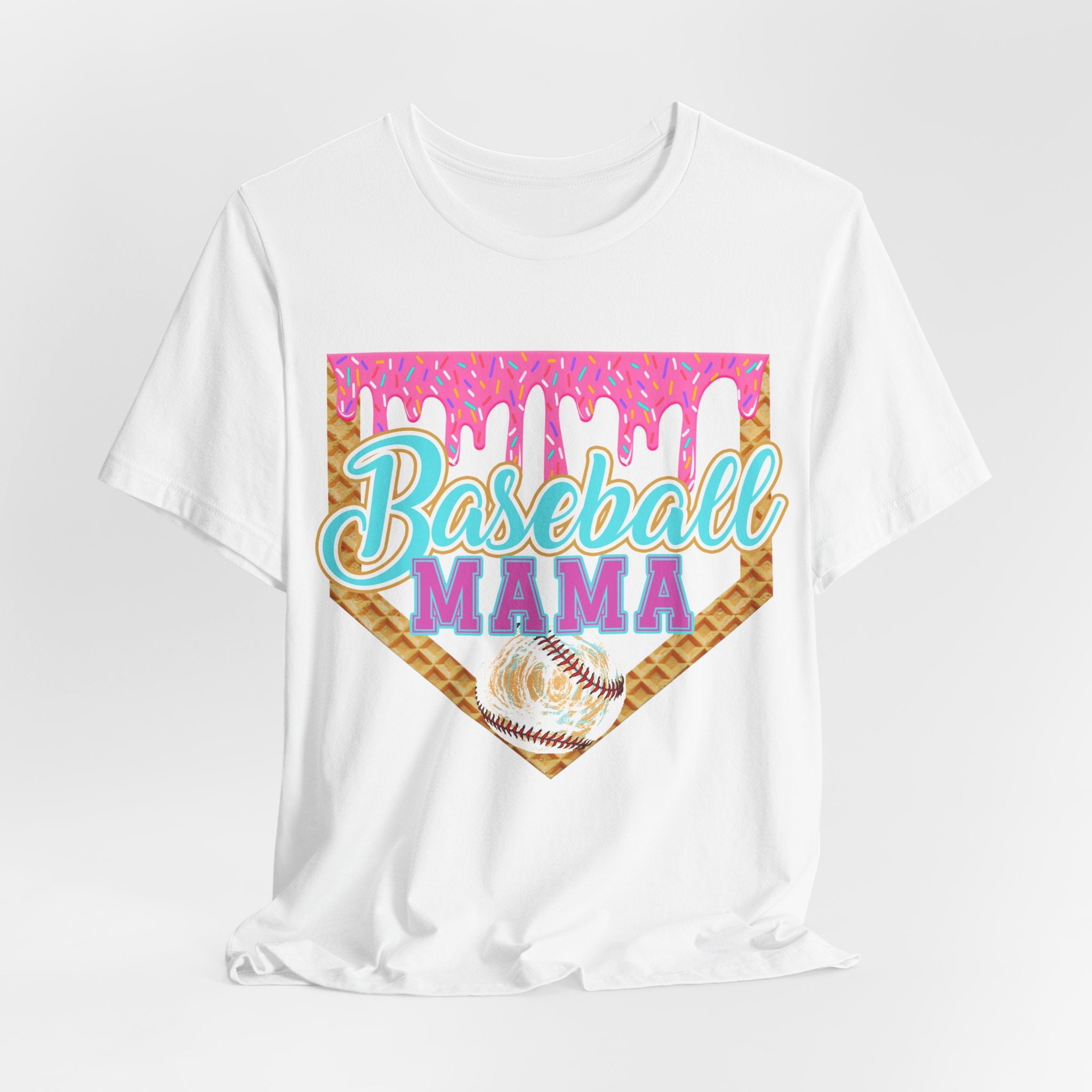 Baseball Drip Mama Shirt - Short Sleeve Graphic Tee