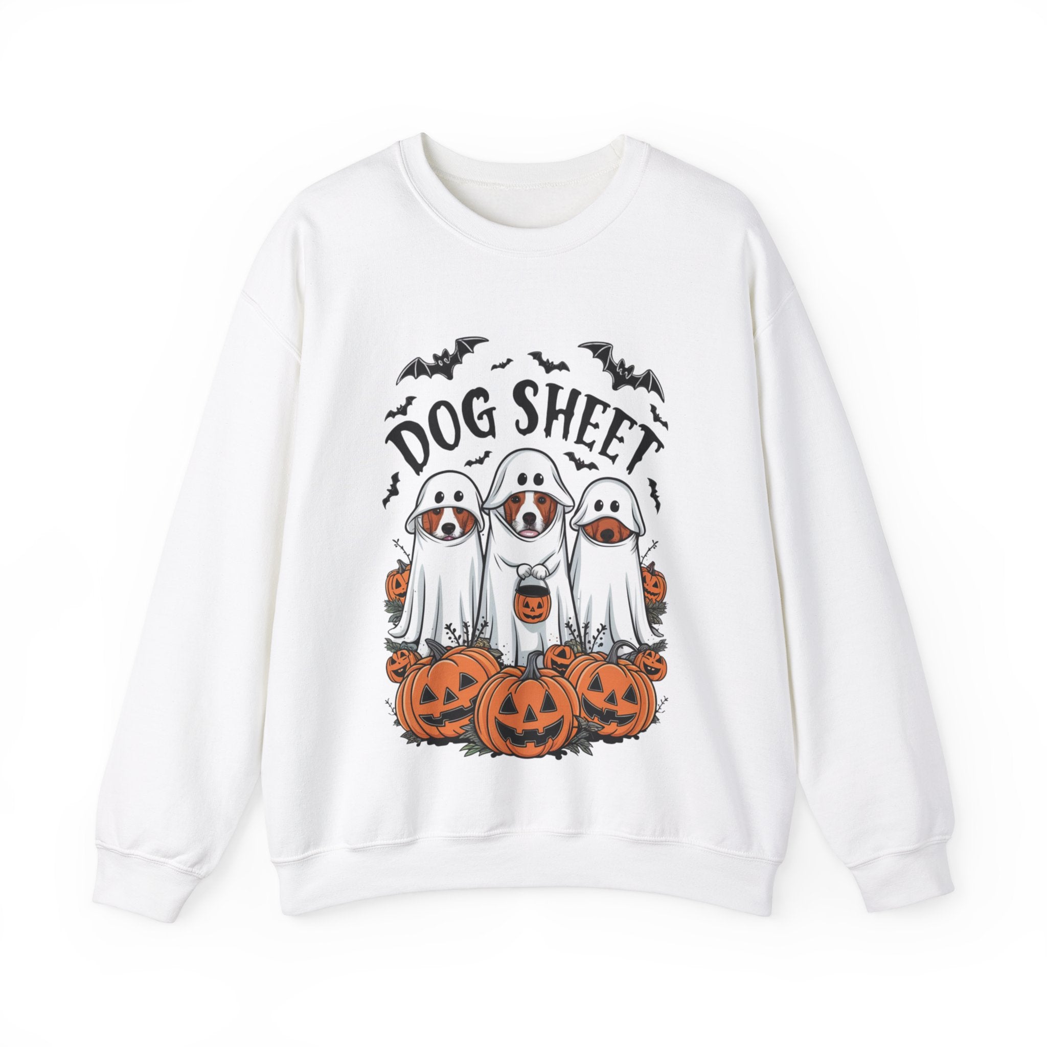 Spooky Halloween Dog Sheet Sweatshirt