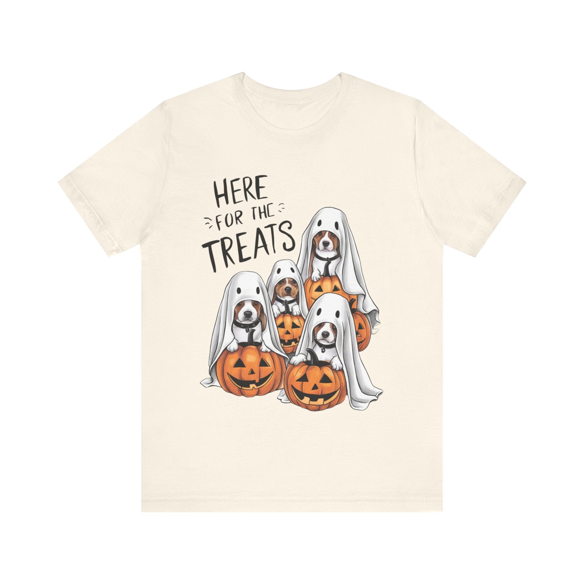 Here For The Treats Dog Halloween Graphic Tee