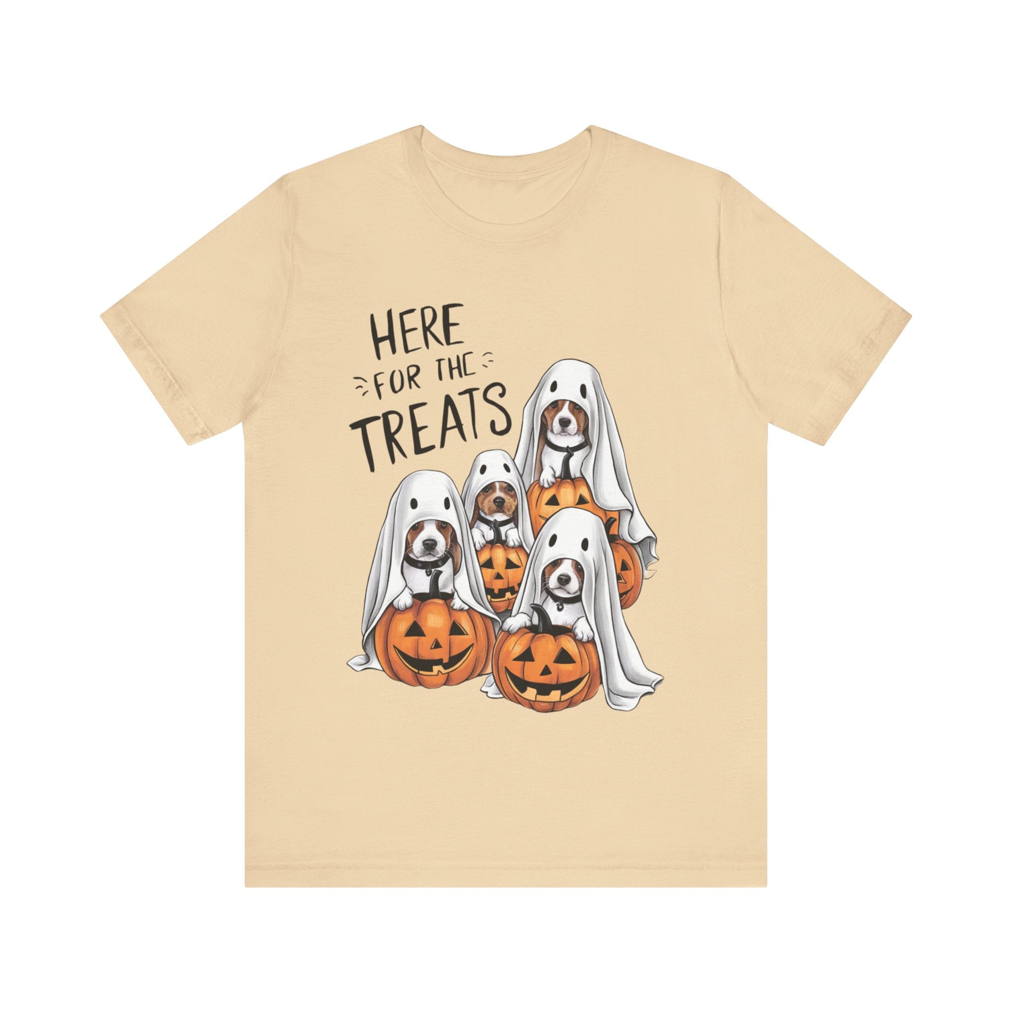 Here For The Treats Dog Halloween Graphic Tee