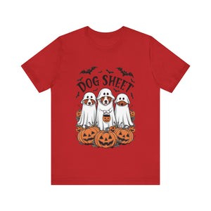 Spooky Halloween Dog Sheet Graphic Tee