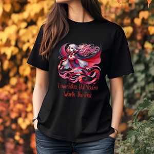 Love Bites But You're Worth The Risk - Short Sleeve Graphic Tee