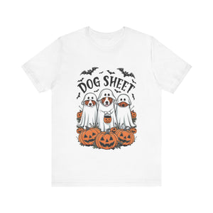 Spooky Halloween Dog Sheet Graphic Tee