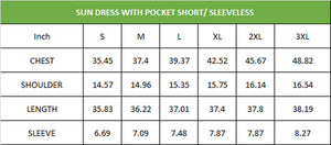 3/4 SLEEVE POCKET DRESS- SHELL DIPPED