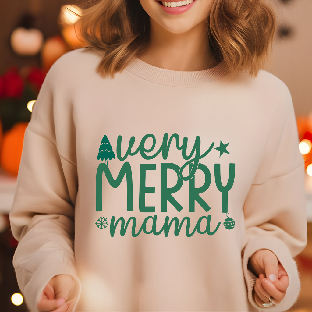 Very Merry Mama Graphic Sweatshirt