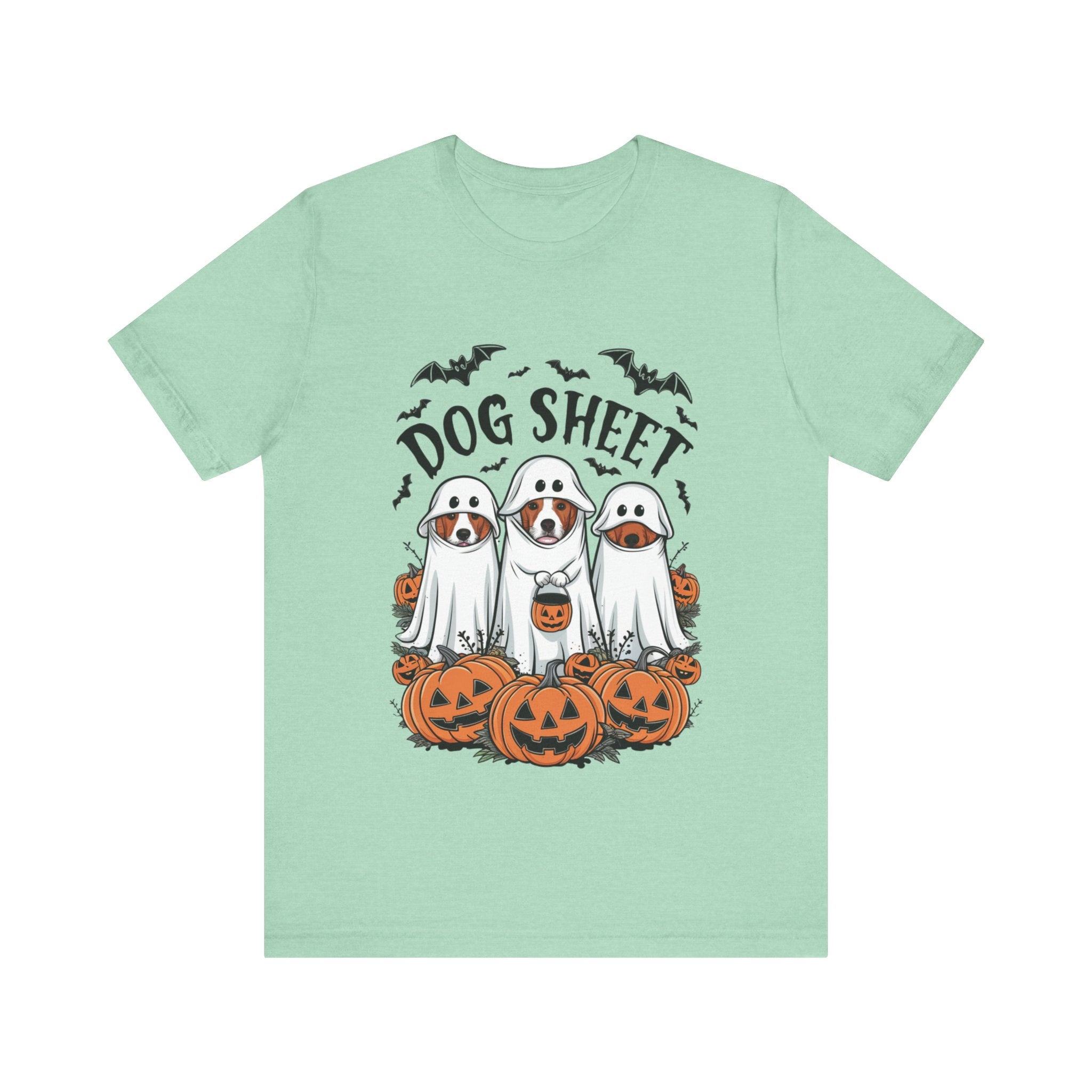 Spooky Halloween Dog Sheet Graphic Tee