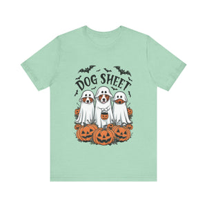 Spooky Halloween Dog Sheet Graphic Tee