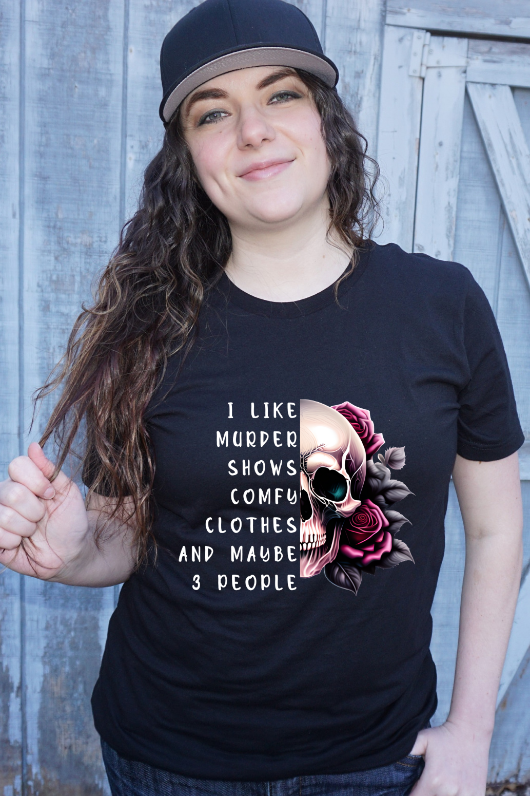 I Like Murder Shows Comfy Clothes and Maybe 3 People Graphic Tee