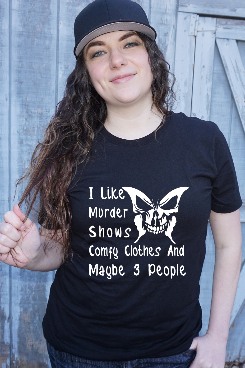 I Like Murder Shows Comfy Clothes and Maybe 3 People Graphic Tee