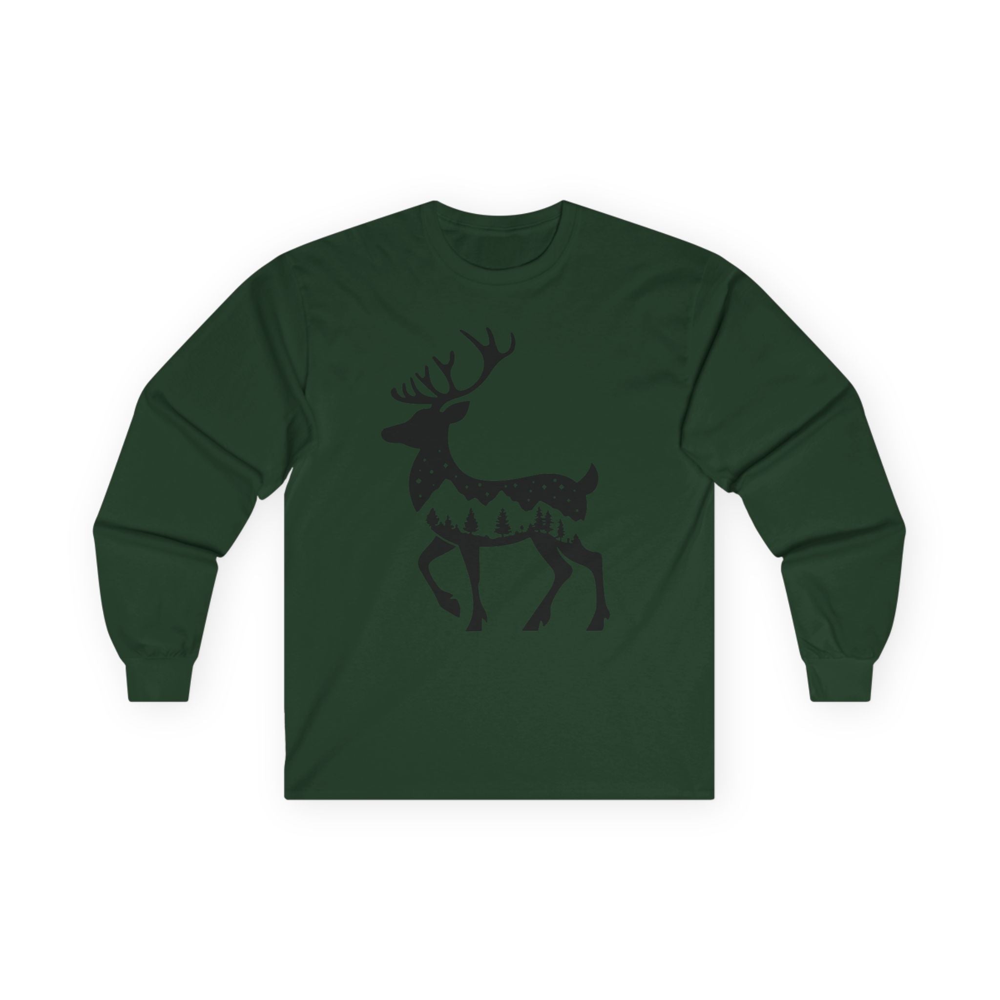 Winter Deer - Graphic Long Sleeve Tee
