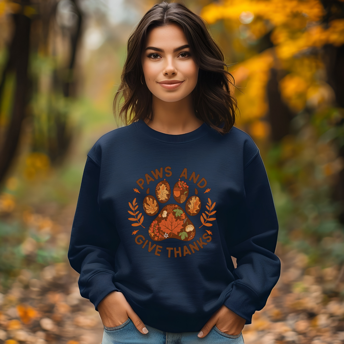 Paws And Give Thanks Sweatshirt