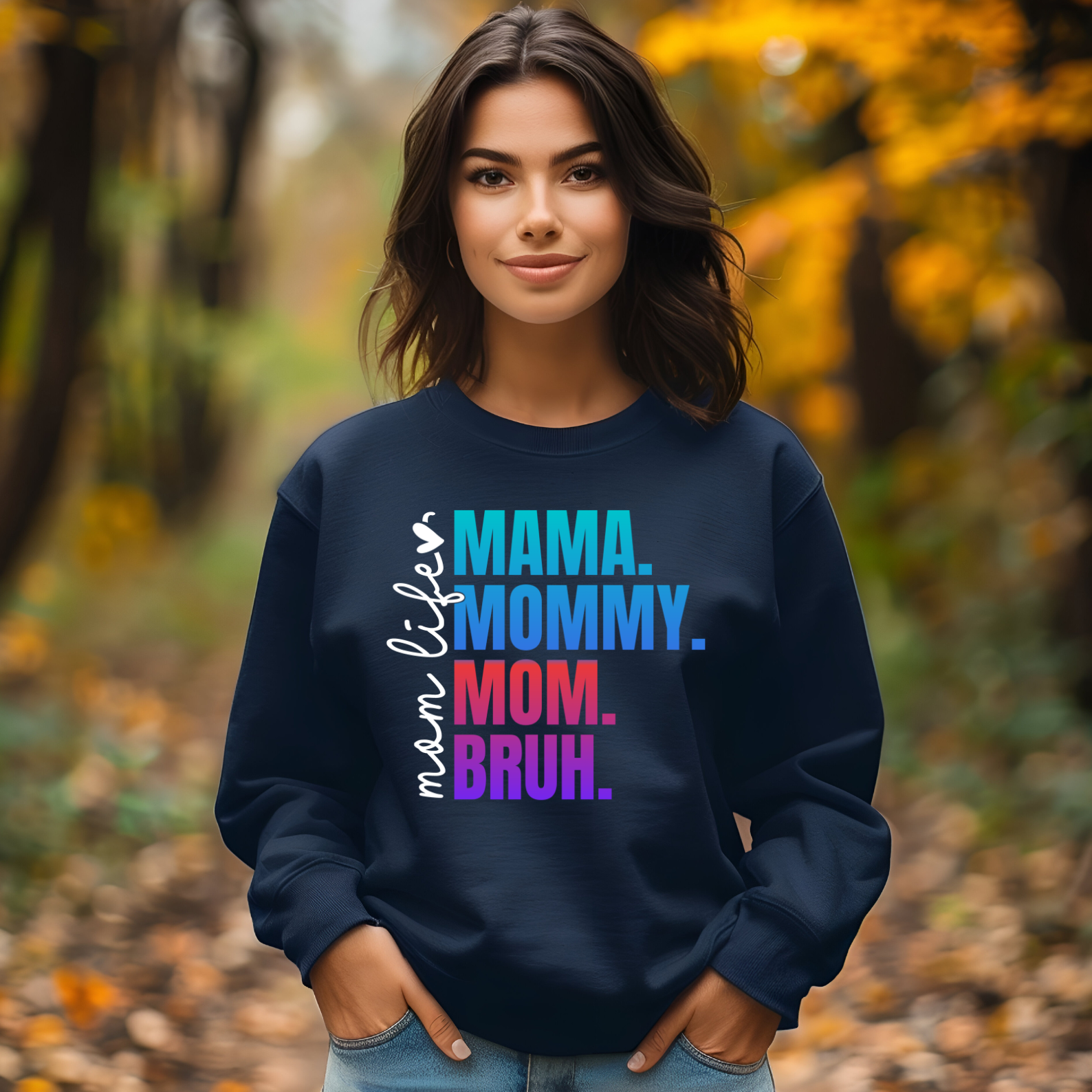 Mama Mommy Mom Bruh Long Sleeve Tee