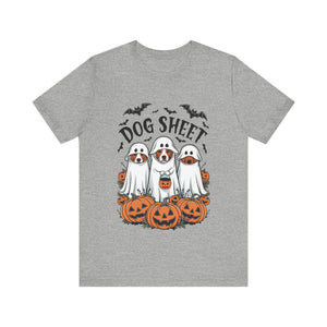 Spooky Halloween Dog Sheet Graphic Tee