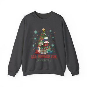 All Booked for Christmas Graphic Sweatshirt