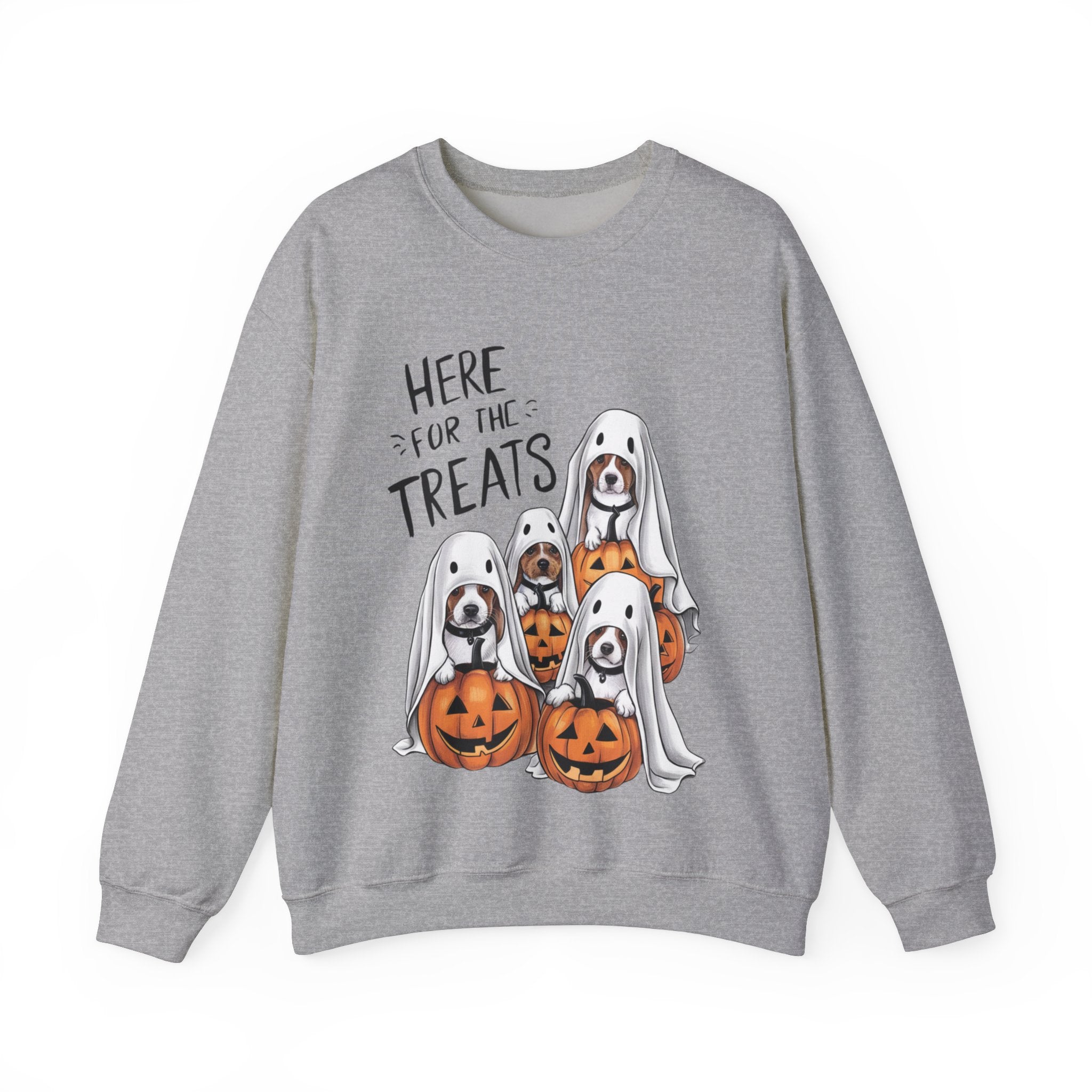 Here For The Treats Dog Halloween Sweatshirt