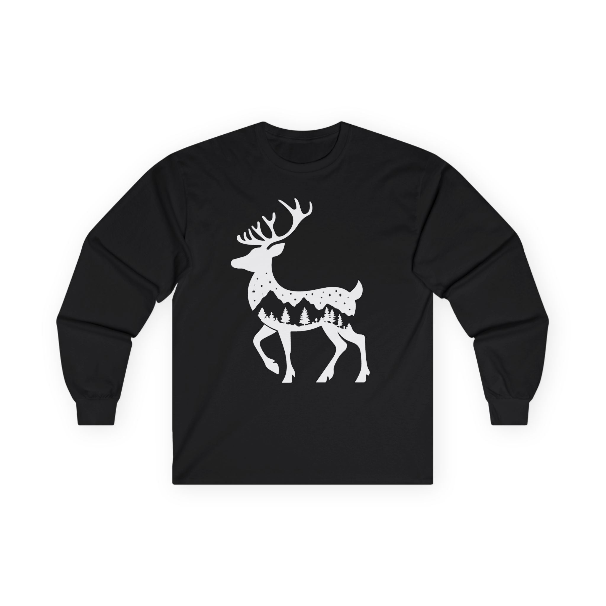 Winter Deer - Graphic Long Sleeve Tee