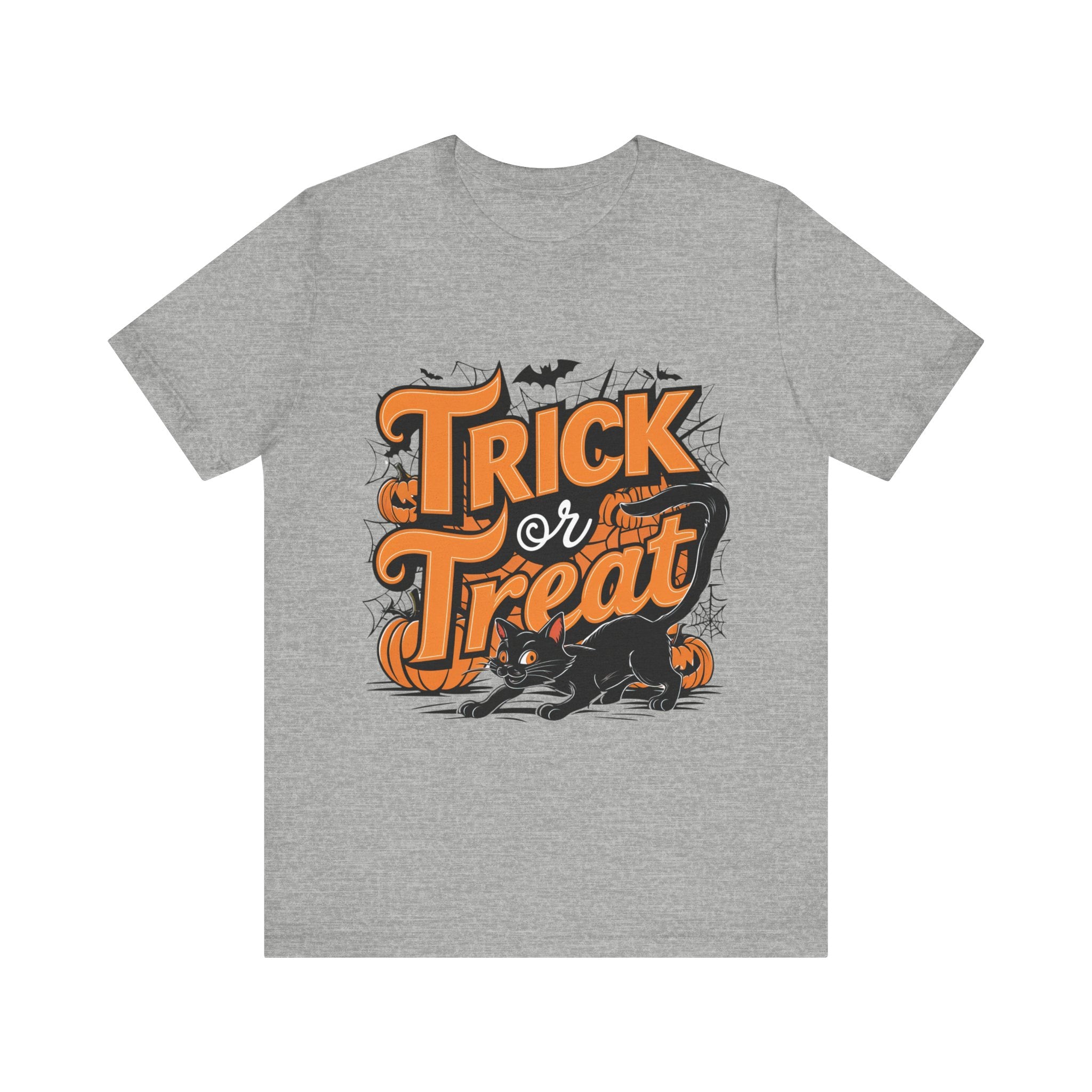 Spooky Trick or Treat Cat Graphic Tee