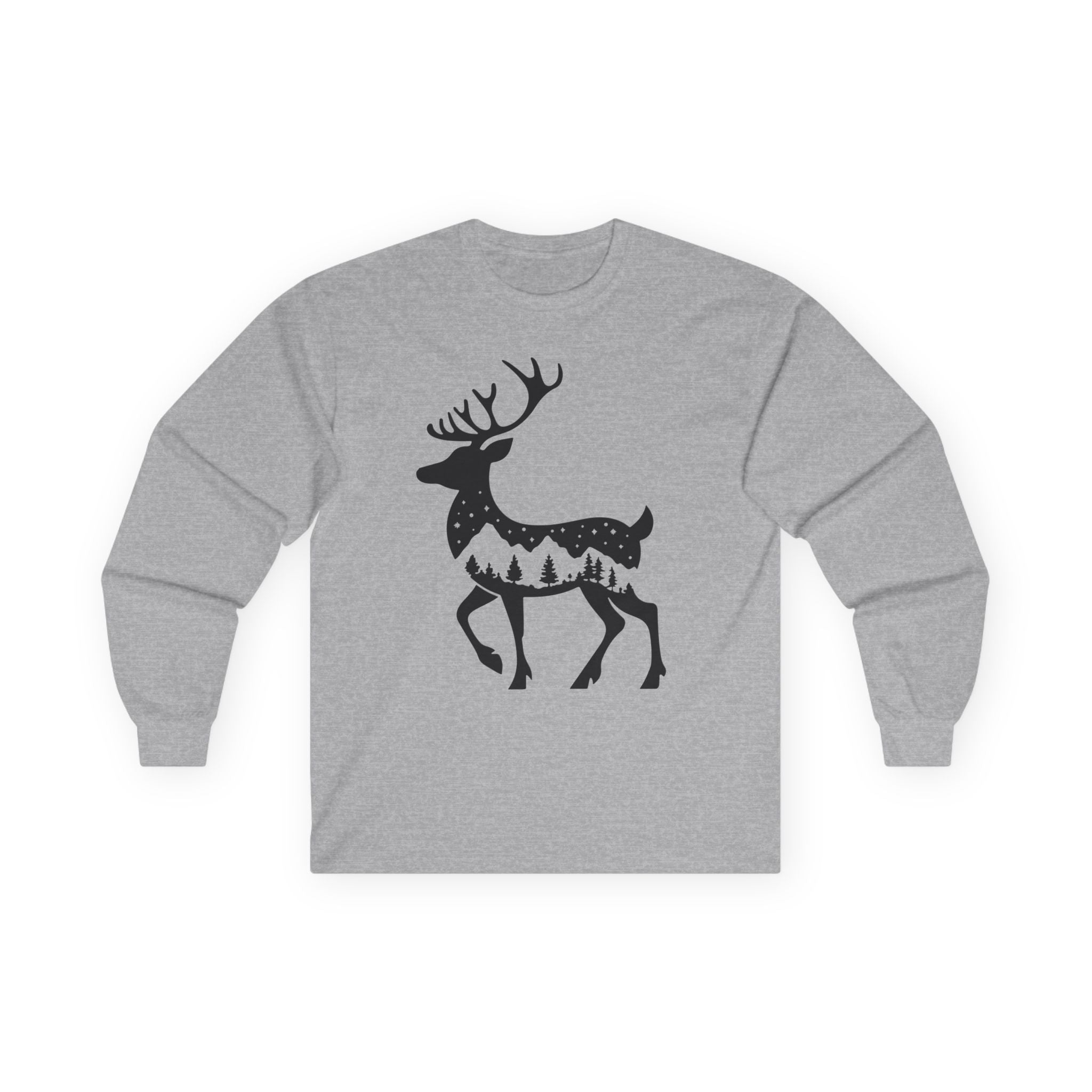 Winter Deer - Graphic Long Sleeve Tee