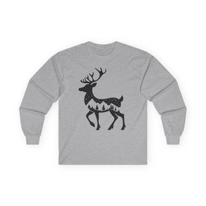 Winter Deer - Graphic Long Sleeve Tee