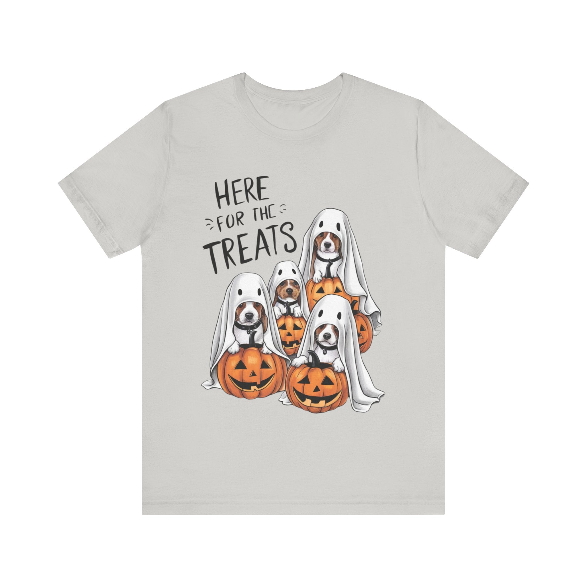 Here For The Treats Dog Halloween Graphic Tee