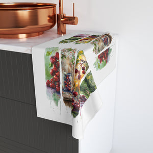 Hand Towel Cherry Brushstroke