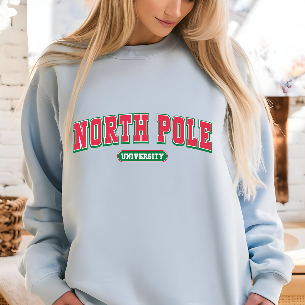 North Pole University Comfort Colors Sweatshirt