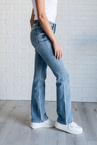 Judy Blue Mid Rise Clean Bootcut Jeans