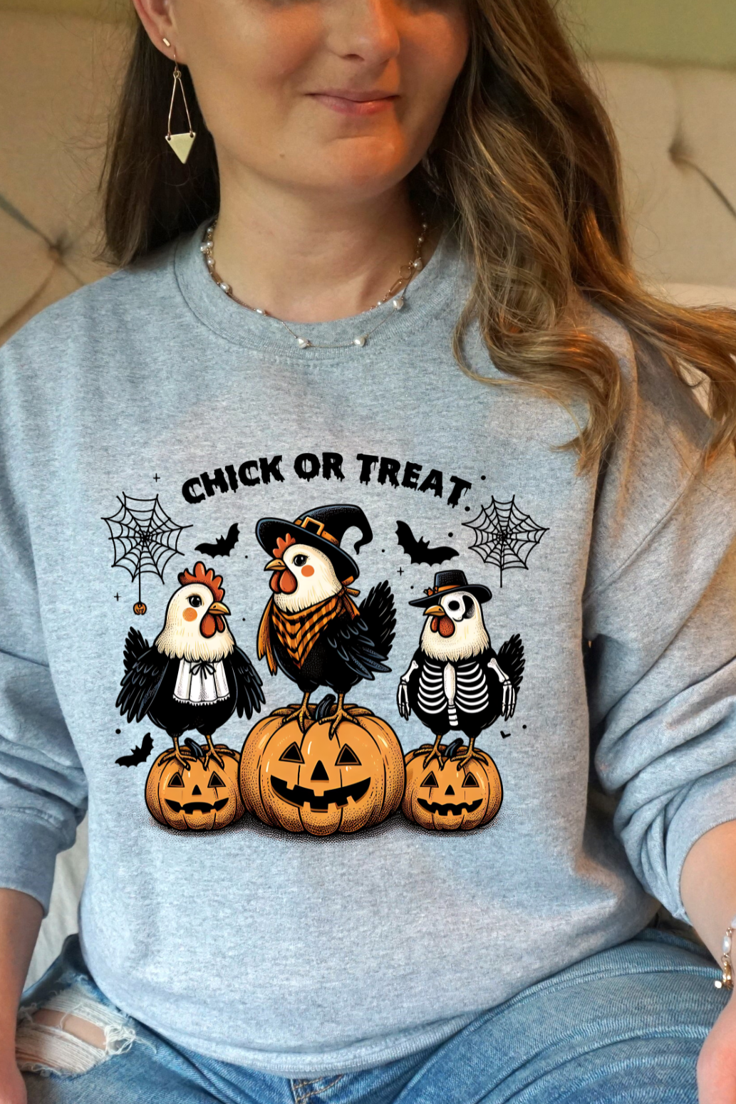 Halloween Chick Or Treat -  Sweatshirt