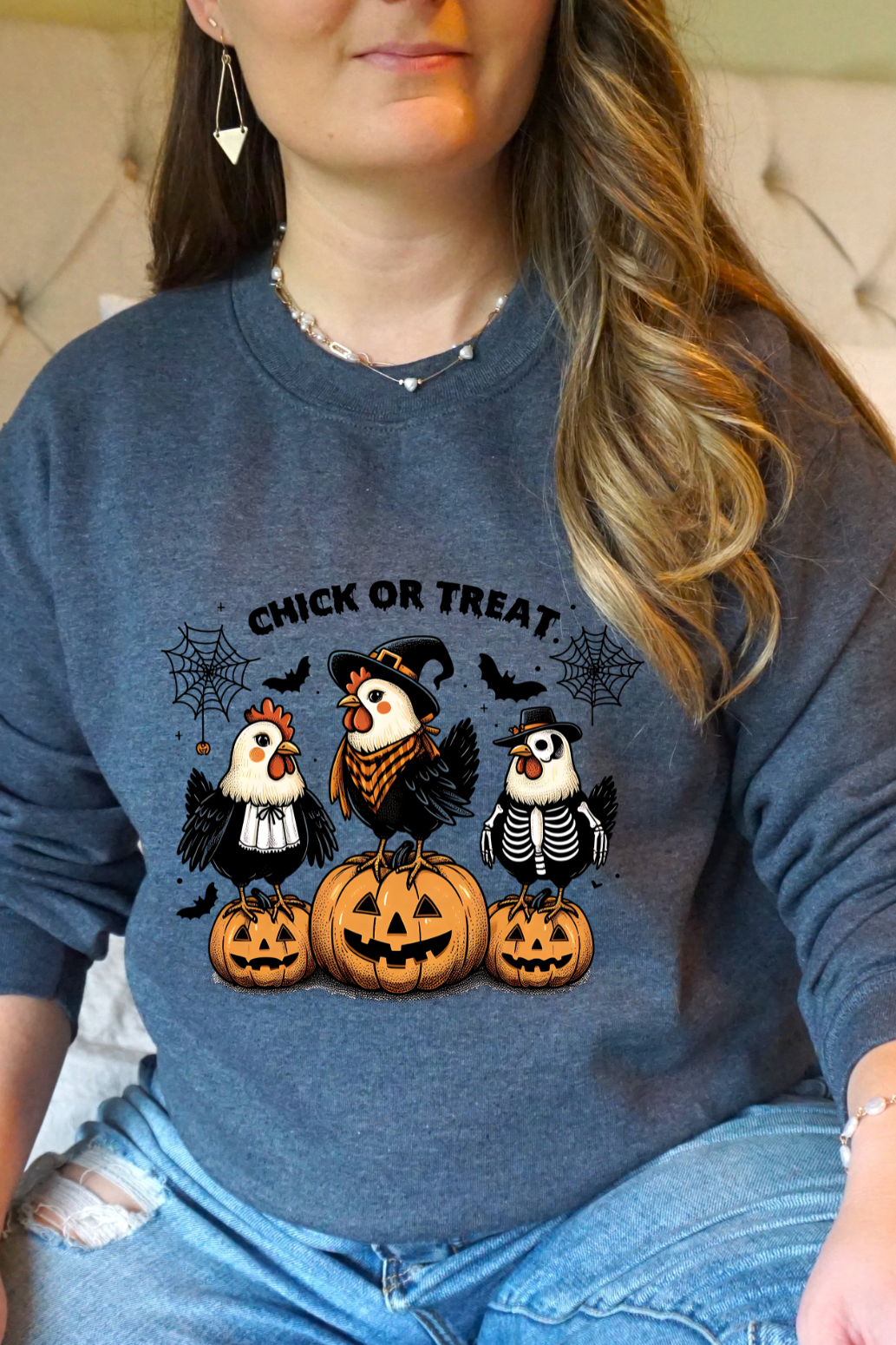 Halloween Chick Or Treat -  Sweatshirt