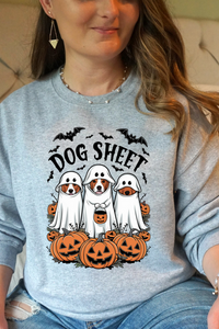 Spooky Halloween Dog Sheet Sweatshirt